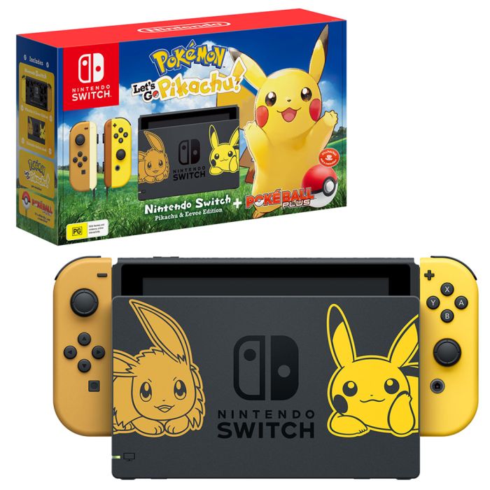 Consola Nintendo Switch Let's Go Pikachu Edition, HAC-001