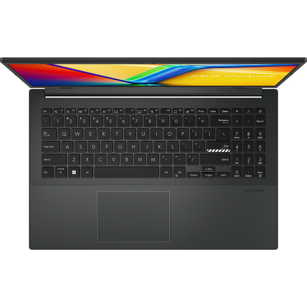 Laptop Asus Vivobook F1500E  15.6 Inch FHD, Intel i5 1135G7, 8 Gb RAM DDR4,  SSD 500 Gb, Negru - imagine 3
