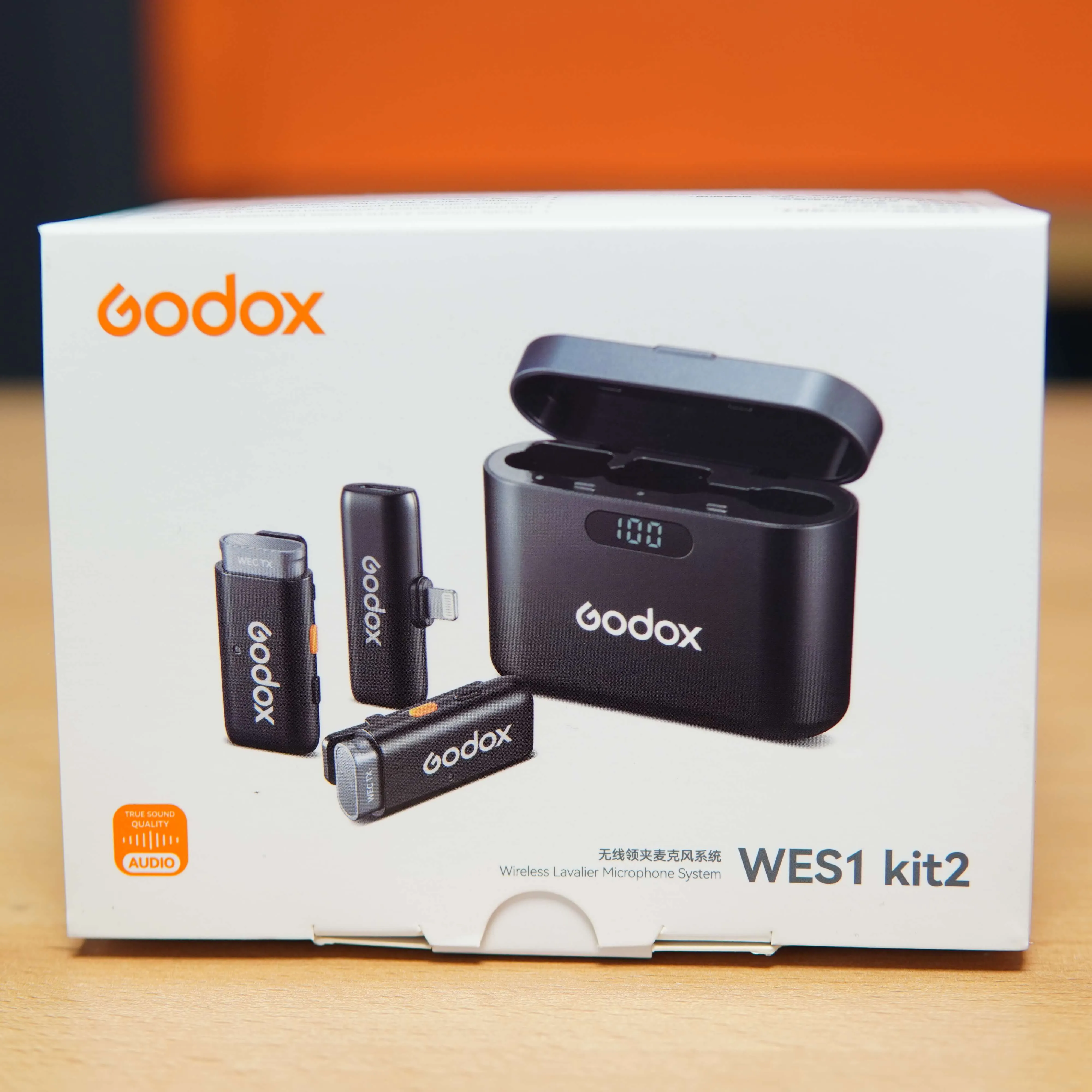 Set Microfon Wireless Godox WES1 KIT2 - imagine 2