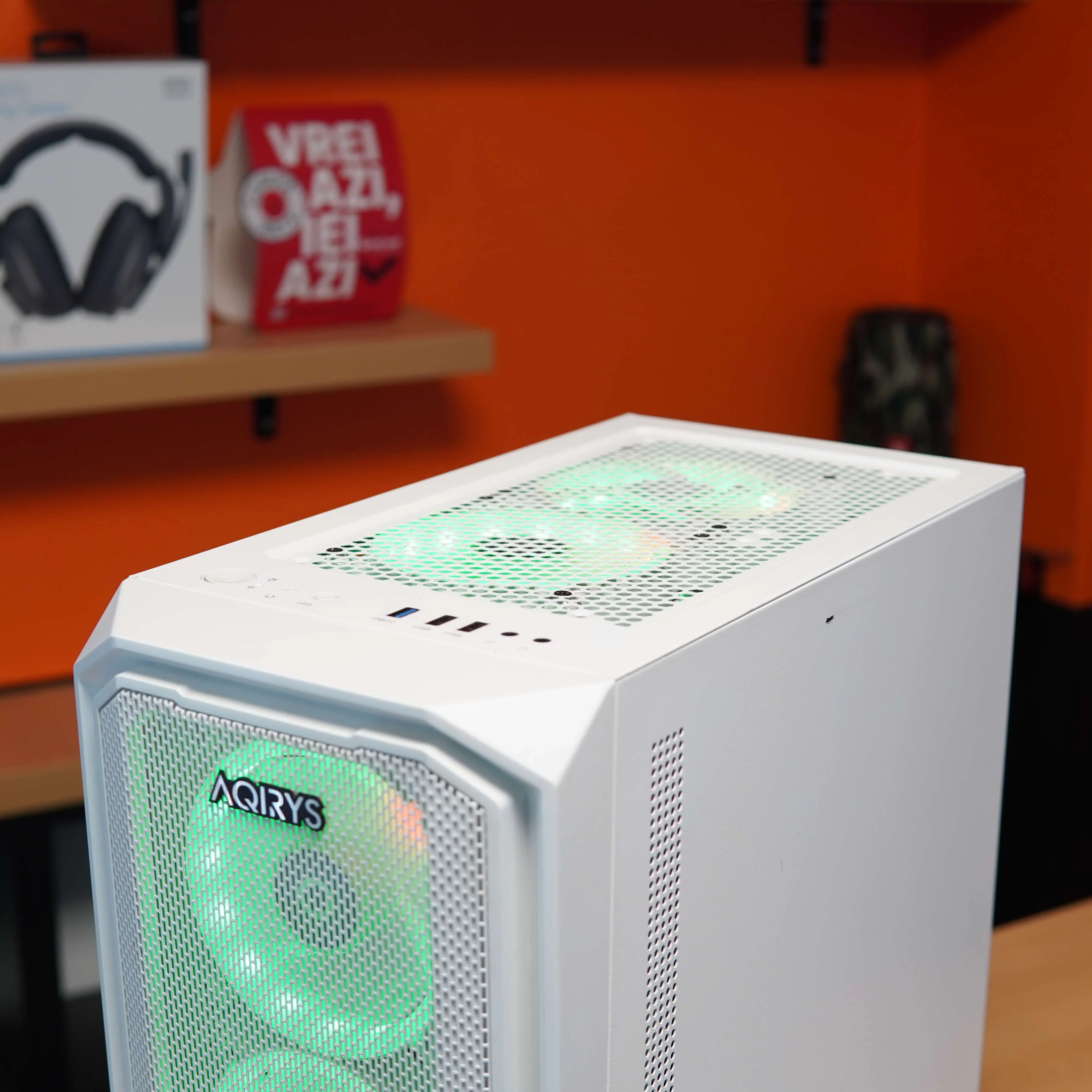 Desktop Gaming i5-13500, 16 GB RAM DDR4, 1 TB HDD + 1 TB SSD, RTX 3070 8GB, Windows 11, RGB, Alb - imagine 11