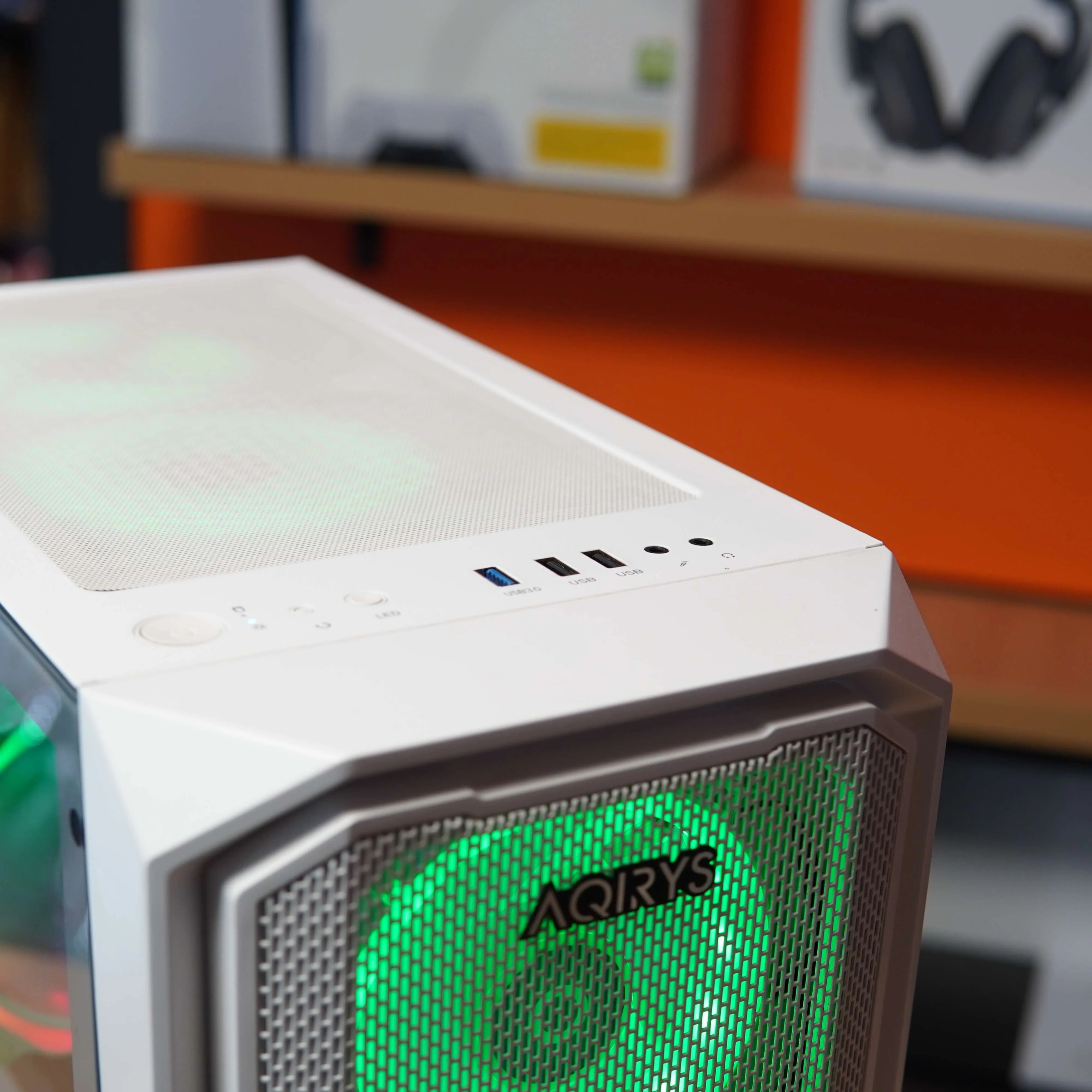 Desktop Gaming i5-13500, 16 GB RAM DDR4, 1 TB HDD + 1 TB SSD, RTX 3070 8GB, Windows 11, RGB, Alb - imagine 7