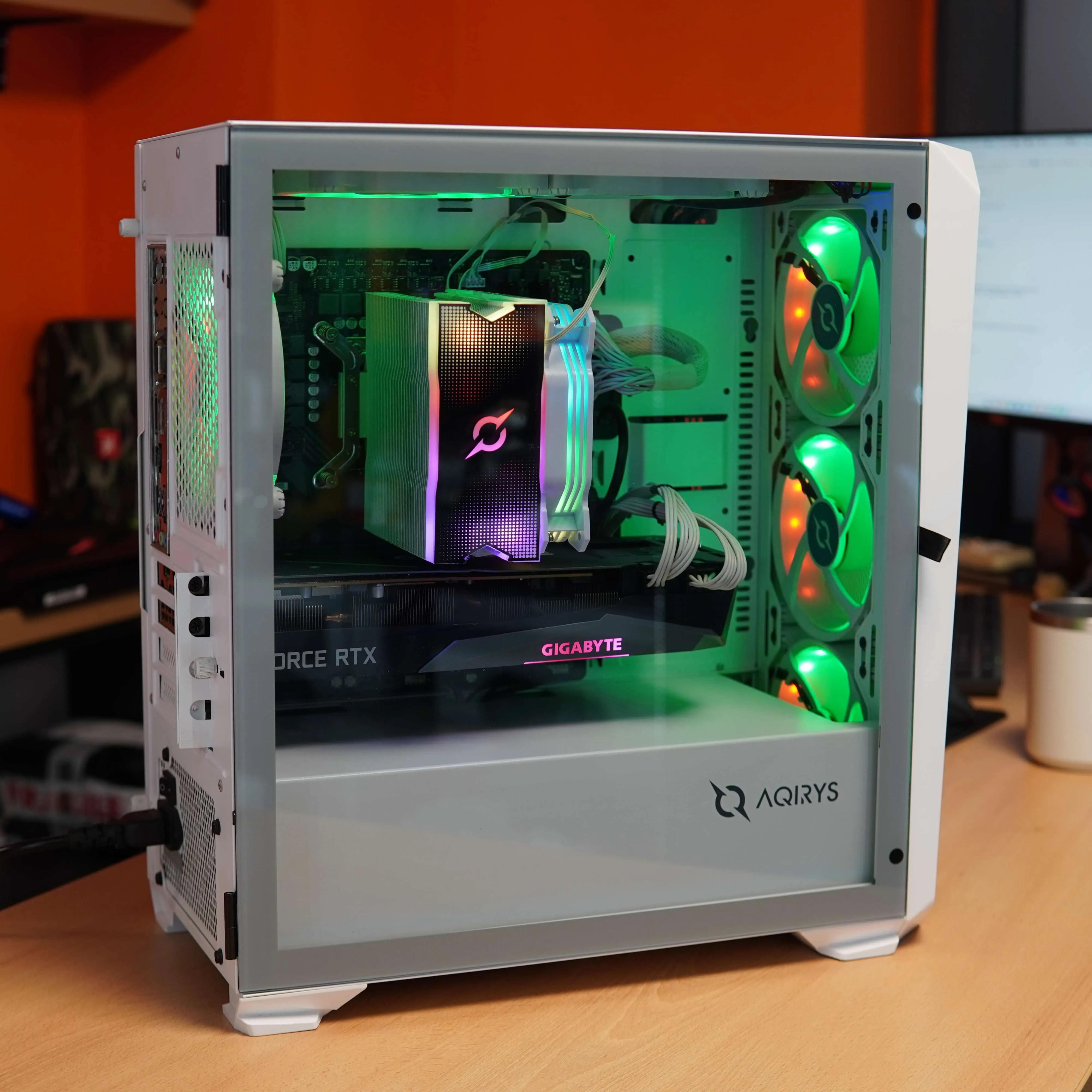 Desktop Gaming i5-13500, 16 GB RAM DDR4, 1 TB HDD + 1 TB SSD, RTX 3070 8GB, Windows 11, RGB, Alb - imagine 6