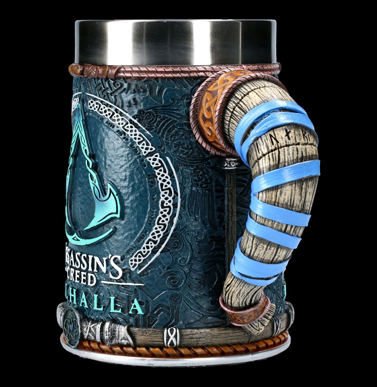 Cana - Assassin's Creed Valhalla Tankard, Rasina, 600 ml, Albastru - imagine 2