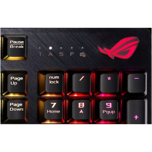 Tastatura Gaming Mecanica cu fir ASUS ROG Strix Scope, Cherry MX Red, RGB, Black - imagine 2