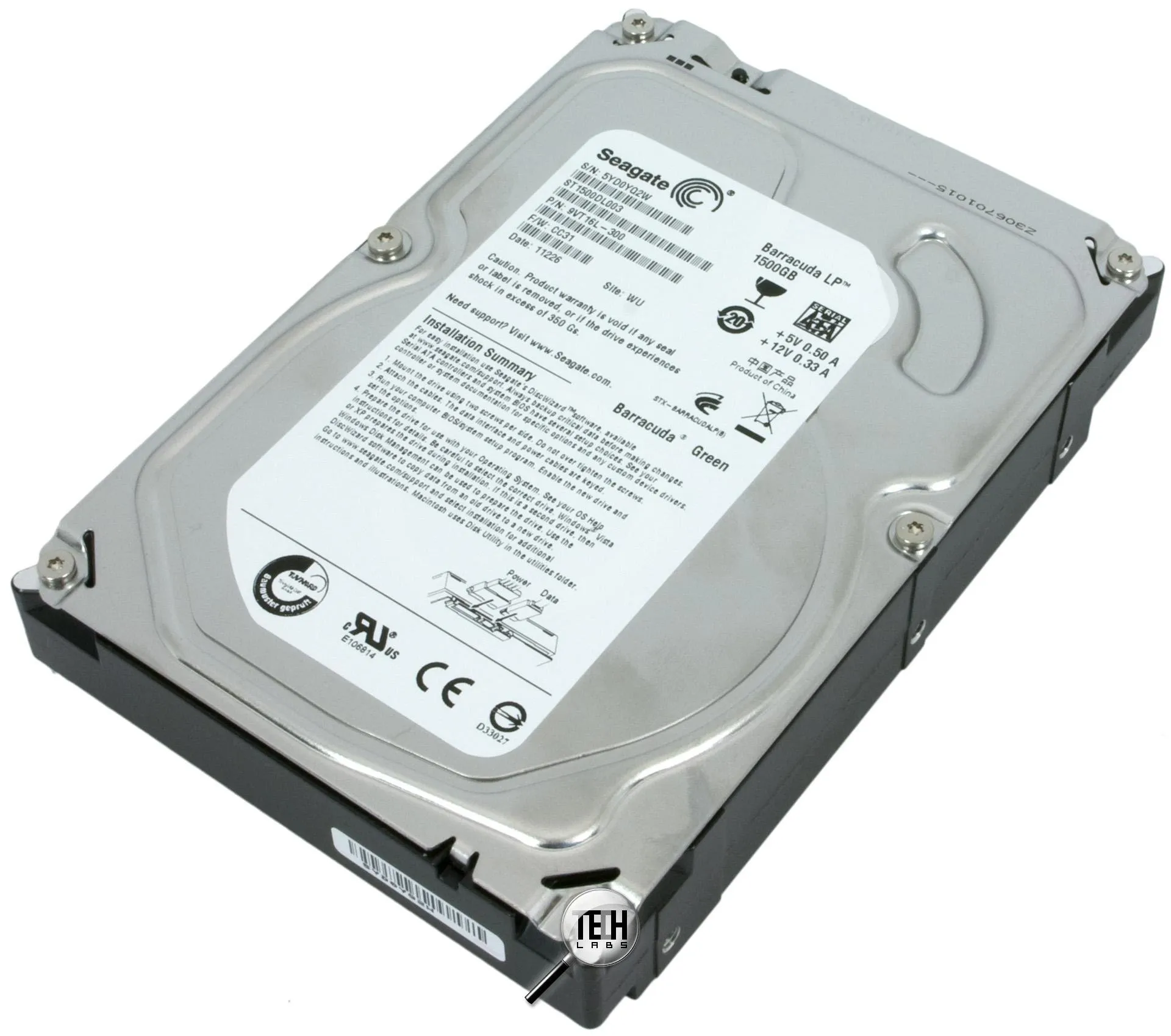 HDD 3.5 Inch Seagate Barracuda LP 1.5TB, SATA II, 5900rpm, 64MB,ST1500DL003 - imagine 2
