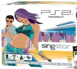 Consola Sony Playstation 2 Fat + Controller, Sing Star Edition Bundle, Satin Silver - imagine 3