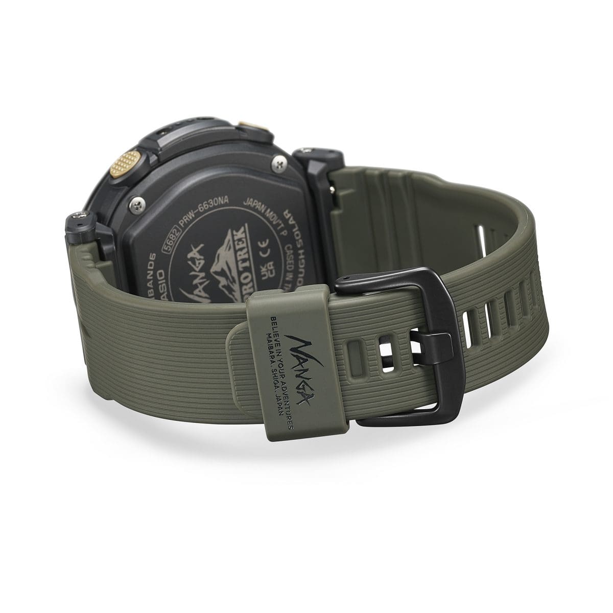 Casio Pro Trek NANGA Collaboration Model PRW-6630NA-1A3ER, 51.6 mm, 10ATM, Mecanism energie solara, Hybrid - imagine 3