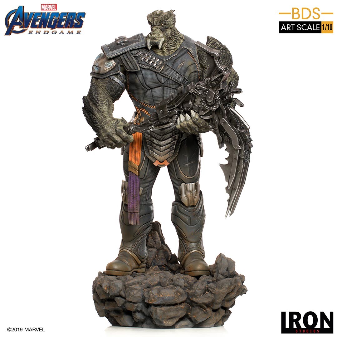 Figurina de Colectie Avengers Endgame Black Order Cull Obsidian Marcas 24119-10, 36 cm, Polystone, Editie Limitata