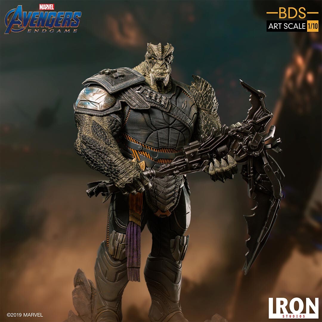 Figurina de Colectie Avengers Endgame Black Order Cull Obsidian Marcas 24119-10, 36 cm, Polystone, Editie Limitata - imagine 2