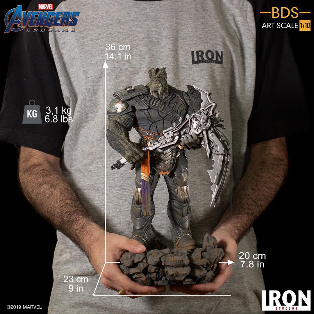 Figurina de Colectie Avengers Endgame Black Order Cull Obsidian Marcas 24119-10, 36 cm, Polystone, Editie Limitata - imagine 4
