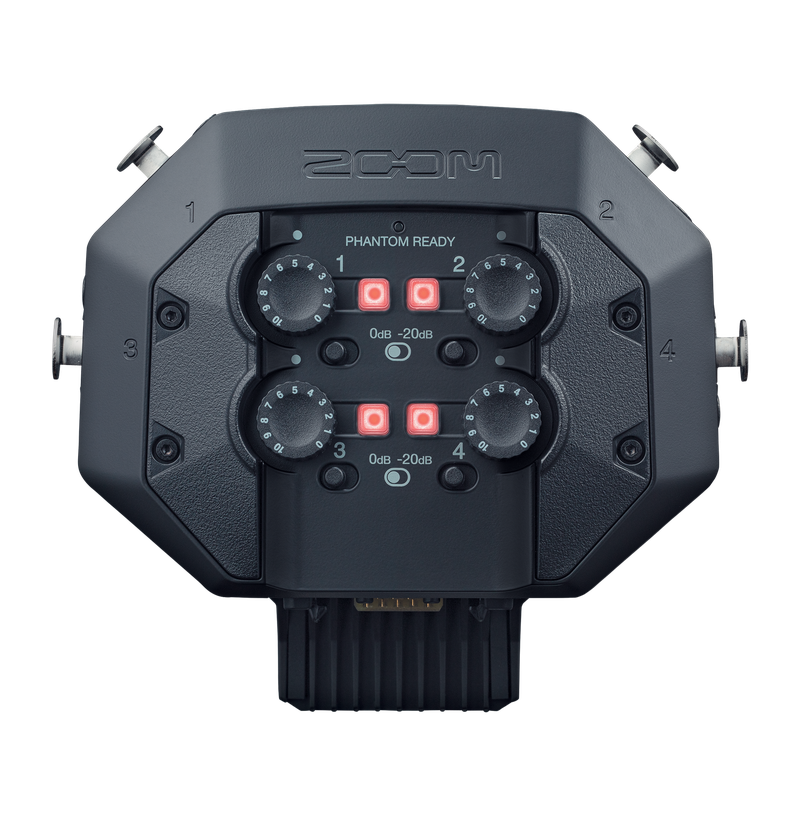 Recorder audio portabil Zoom H8/230EU, Inregistrare pana la 12 canale simultan, Rezolutie inregistrare: 24 bit / 96 kHz + Extensie Zoom EXH-8, Negru