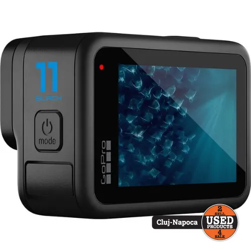 Camera video sport GoPro HERO11 Black, 5.3K 60fps, 27 Mp, Ecran tactil 2.27 inch, 1ATM, Wi-Fi, USB-C, Accesorii, Geanta transport - imagine 4