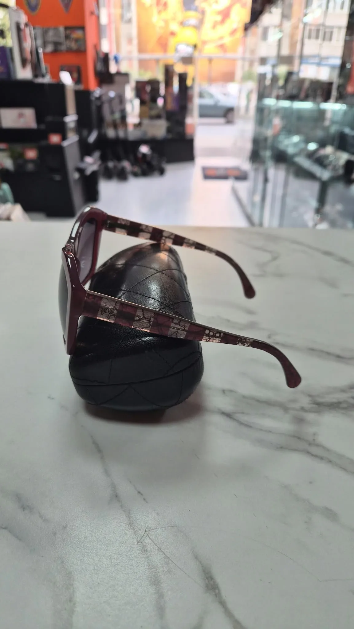 Ochelari de soare Chanel 5296 c.1485/s1, Rama Acetat, Lentile Maro Degrade - imagine 2