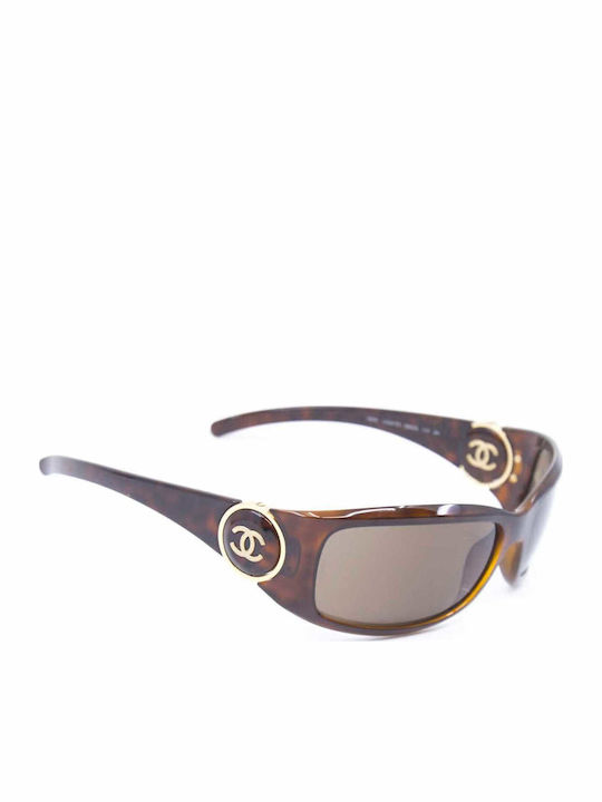 Ochelari de soare Chanel 5220 c.1309/3b, Rama Acetat Tortoise, Lentile Maro Degrade - imagine 2