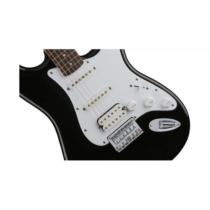 Chitara electrica Fender Squier Affinity Series HSS Stratocaster, 6 Corzi, Corp din plop, Gat din artar, Scala 648mm, 21 Taste, 3 Doze HSS, Negru/Alb - imagine 2