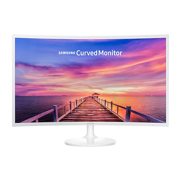 Monitor Curbat Samsung C32F391FWU, 32 Inch Full HD, VA, 60 Hz, 4 ms, HDMI, DisplayPort, White