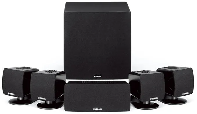 Sistem audio Home Cinema 5.1 Yamaha NS-P285, NS-B285, NS-C385, Subwoofer Activ NS-SW280 100W Dynamic, 6 OHm, 30W / 80W Peak, Negru