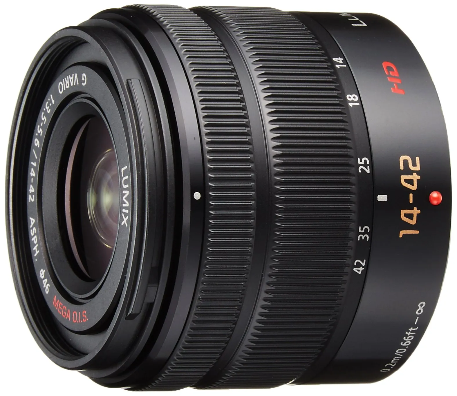 Obiectiv foto Panasonic Lumix G Vario 14-42mm f/3.5-5.6 ASPH. Mega O.I.S., Micro Four Thirds, Negru - imagine 2