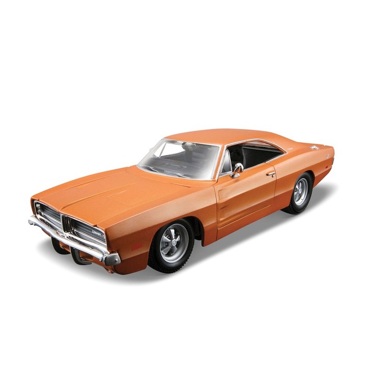 Macheta 1/24 Maisto 1969 Dodge Charger R/T, Portocaliu