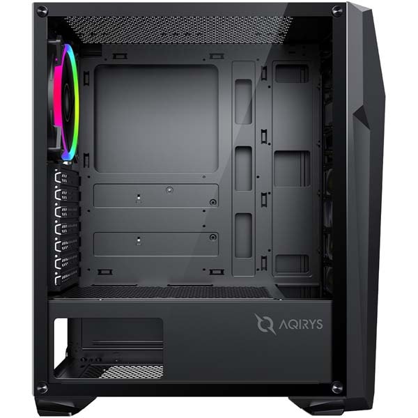 Carcasa PC AQIRYS Canopus ARGB, Mid Tower, fara sursa,3 Coolere, Negru - imagine 2