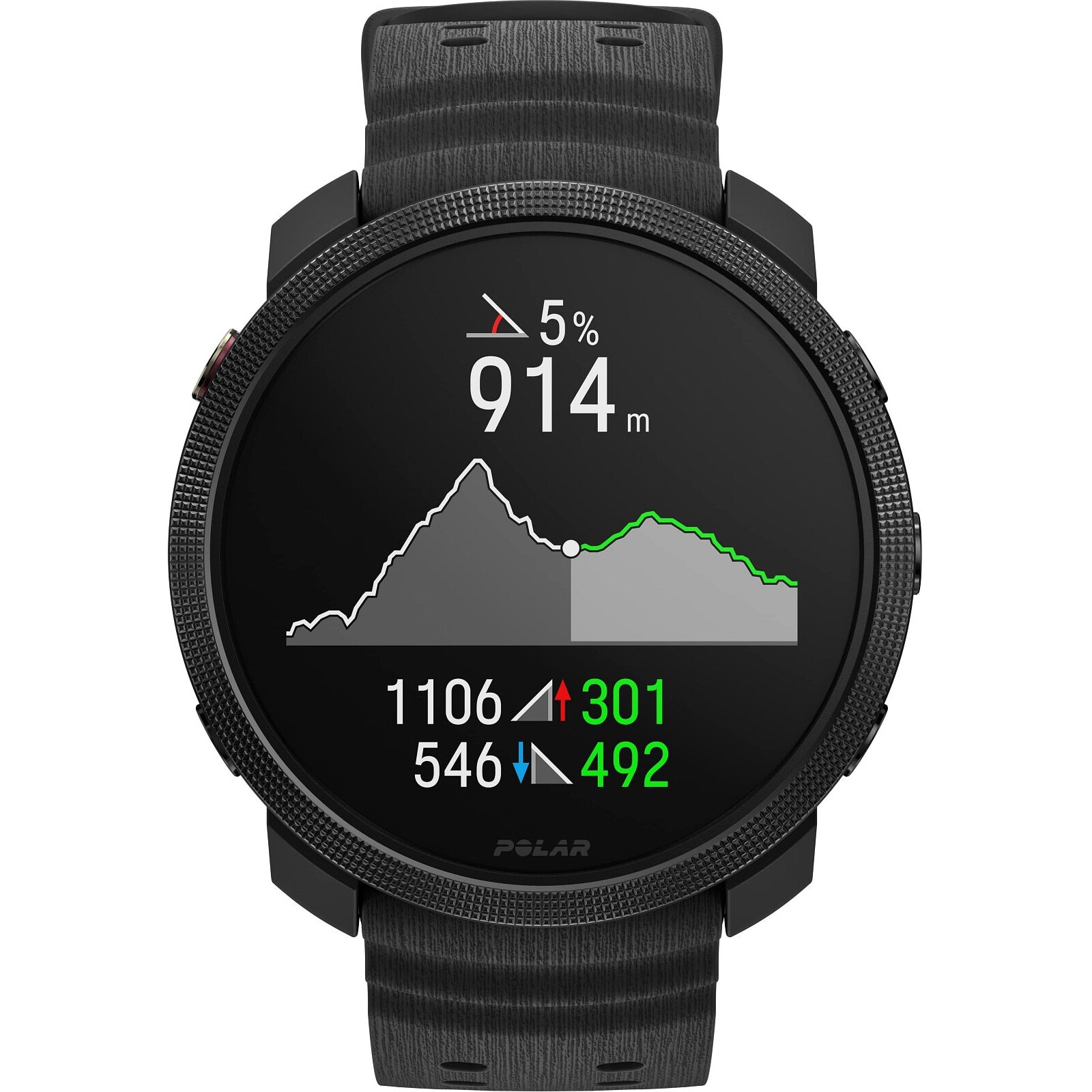 Smartwatch Multisport Polar Vantage M3, 1.28 Inch AMOLED, GPS, WR50, Marime S-L, Black