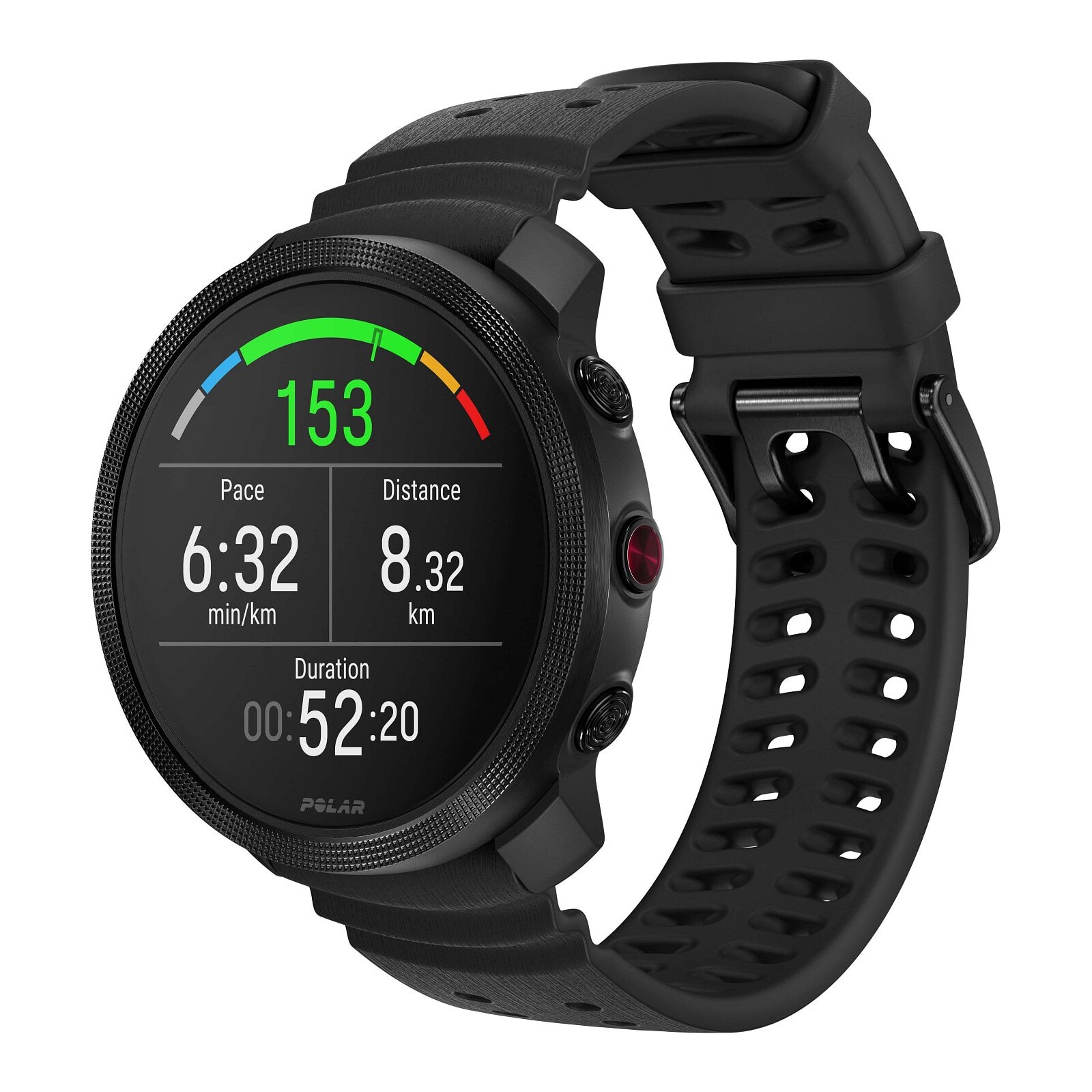 Smartwatch Multisport Polar Vantage M3, 1.28 Inch AMOLED, GPS, WR50, Marime S-L, Black - imagine 2