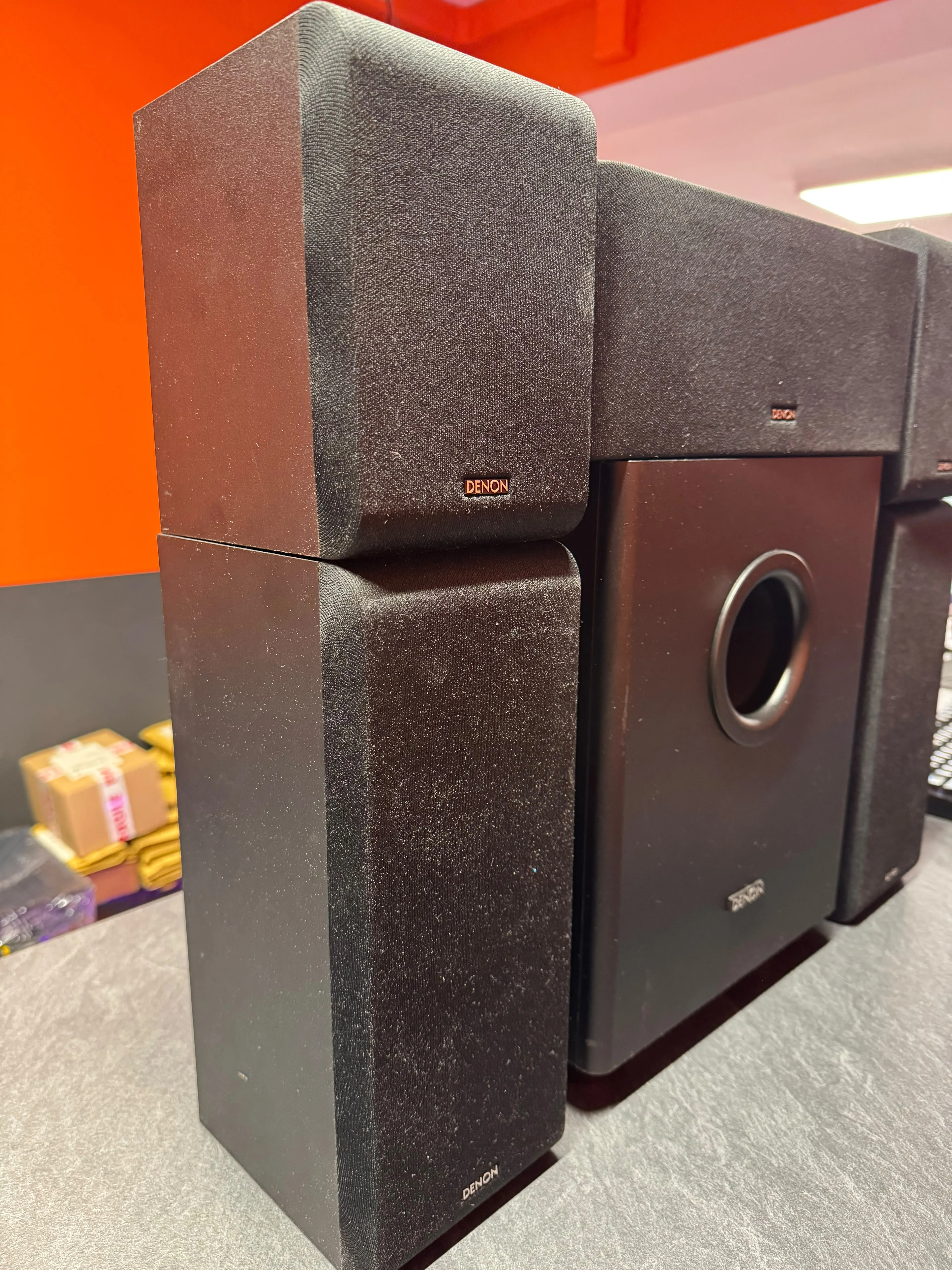 Sistem audio Home Cinema 5.1 Denon SYS-391HT, SC-F391, SC-R391, SC-C391, Subwoofer Activ DSW-391 100W, 6 OHm, 60W / 120W Peak, Negru - imagine 4