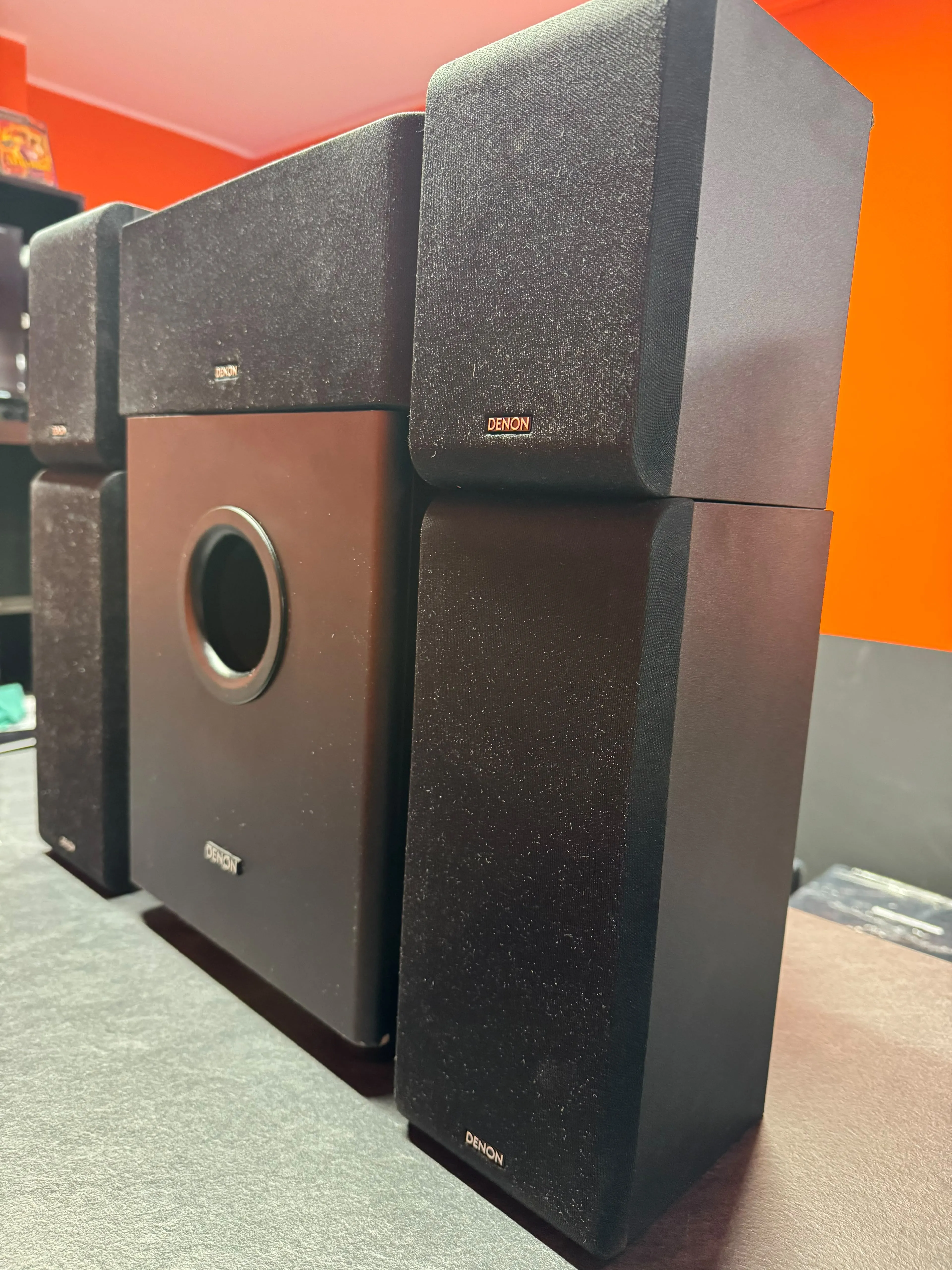 Sistem audio Home Cinema 5.1 Denon SYS-391HT, SC-F391, SC-R391, SC-C391, Subwoofer Activ DSW-391 100W, 6 OHm, 60W / 120W Peak, Negru - imagine 3
