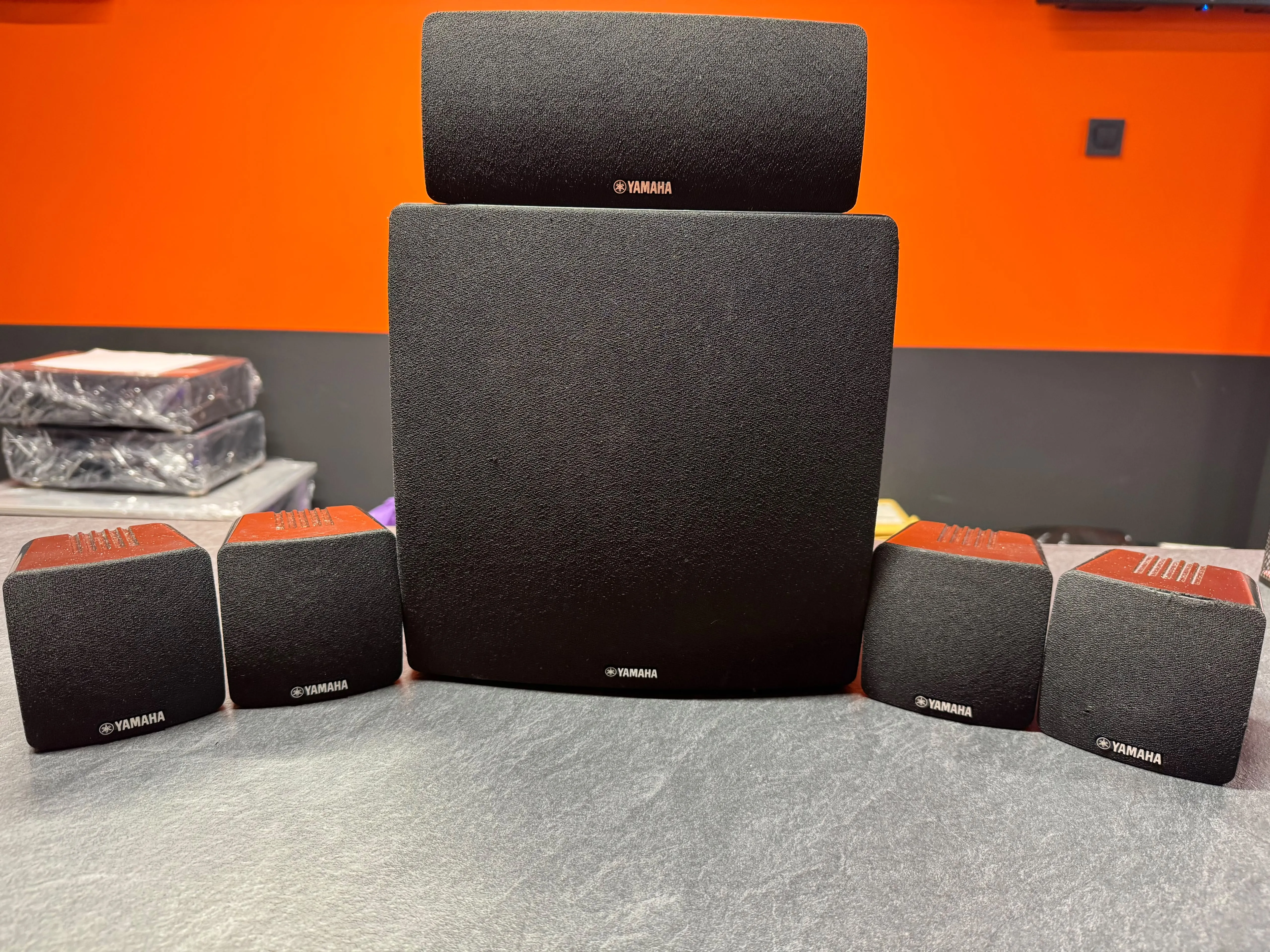 Sistem audio Home Cinema 5.1 Yamaha NS-P285, NS-B285, NS-C385, Subwoofer Activ NS-SW280 100W Dynamic, 6 OHm, 30W / 80W Peak, Negru - imagine 2