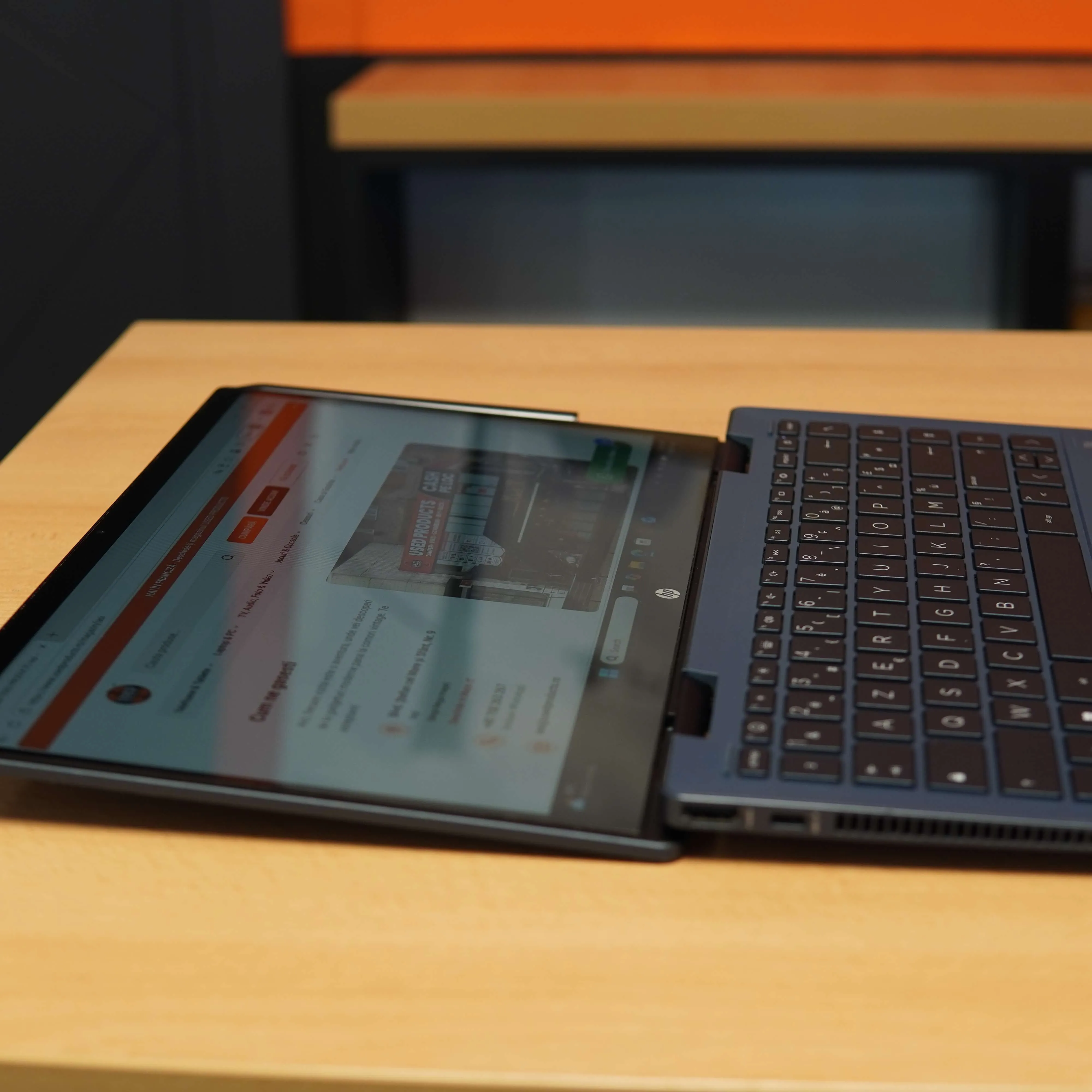 Laptop HP Pavilion x360 2-in-1 Laptop 14-ek1002nk, i5-1335u, 8 GB DDR4, 512 GB SSD, Layout AZERTY, Touchscreen, Tableta, Pen Inclus, Albastru - imagine 3