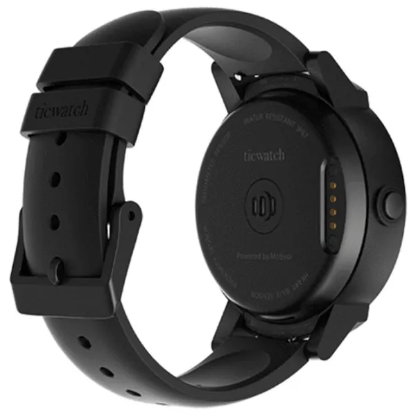 Smartwatch Mobvoi TicWatch E WF12086, 44mm, GPS, HR, IP67, Wear OS, iOS, Android, Negru - imagine 2