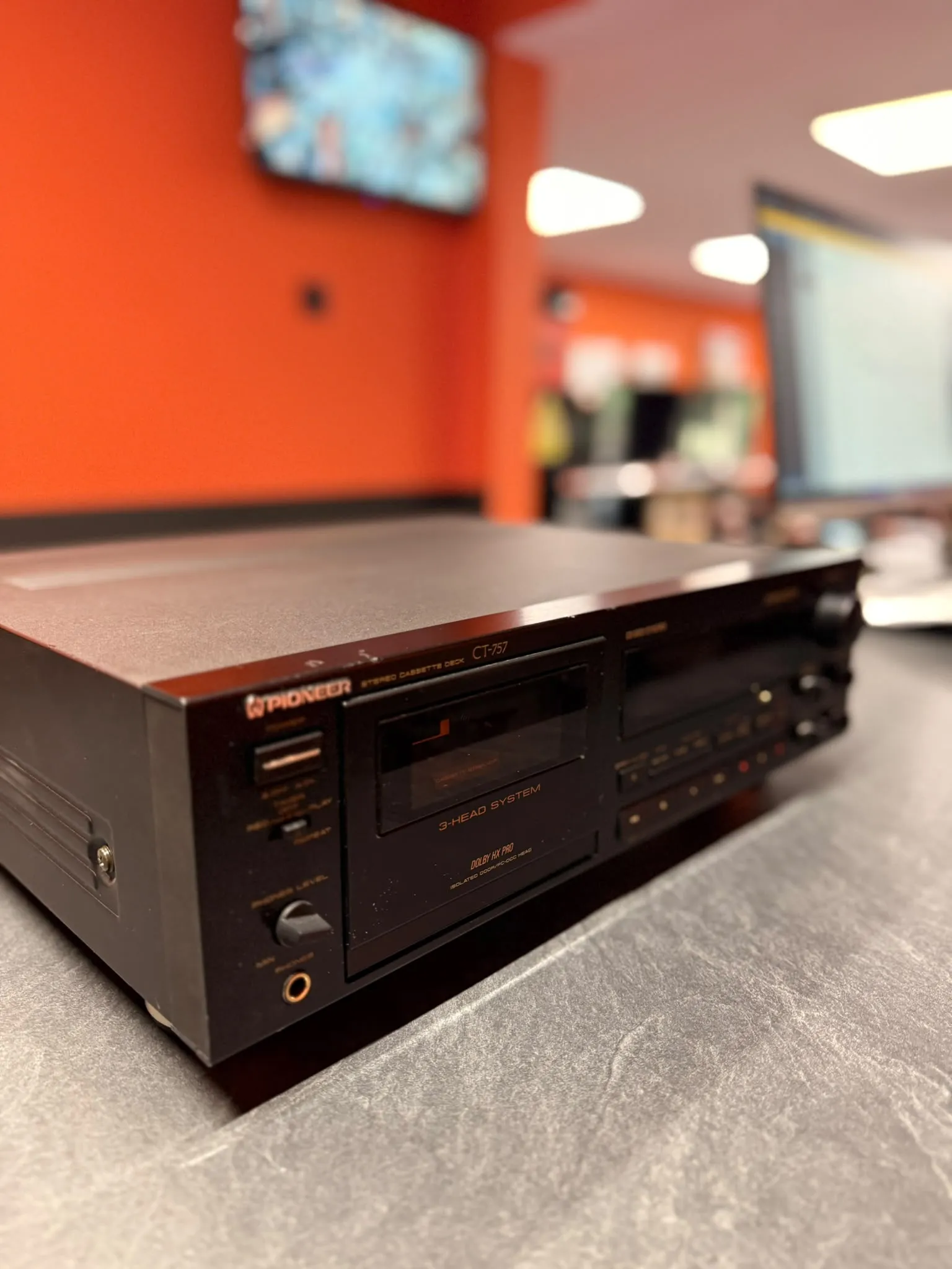 Pioneer CT-757 Deck Stereo, 3 Capete, 3 Motoare, Dolby B/C, HX Pro, Metal Tape - imagine 3