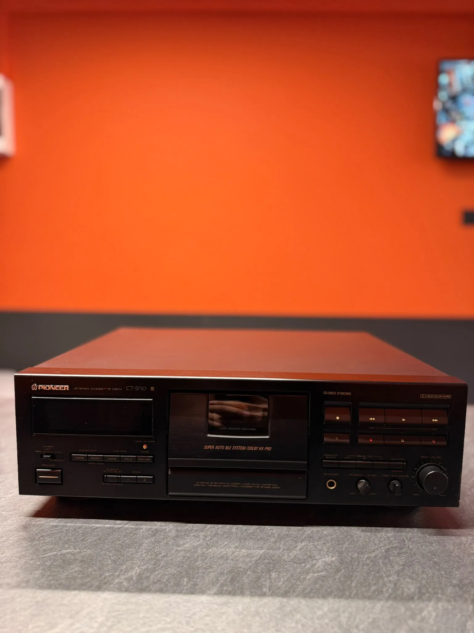 Pioneer CT-S710 Deck Stereo, 3 Capete, 3 Motoare, Dolby B/C, HX Pro, Metal Tape - imagine 2