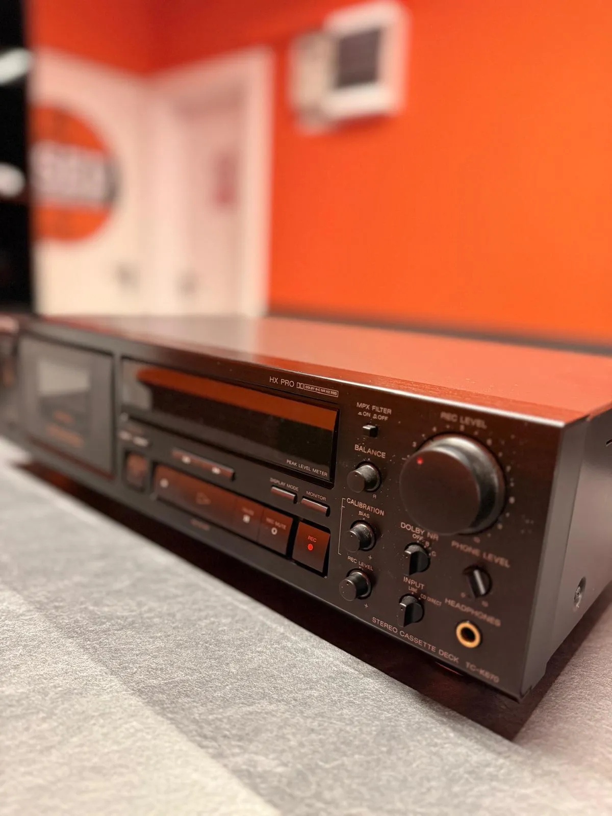Sony TC-K670 Deck Stereo, 3 Capete, Dual Capstan, Dolby B/C, HX Pro, Metal Tape - imagine 3