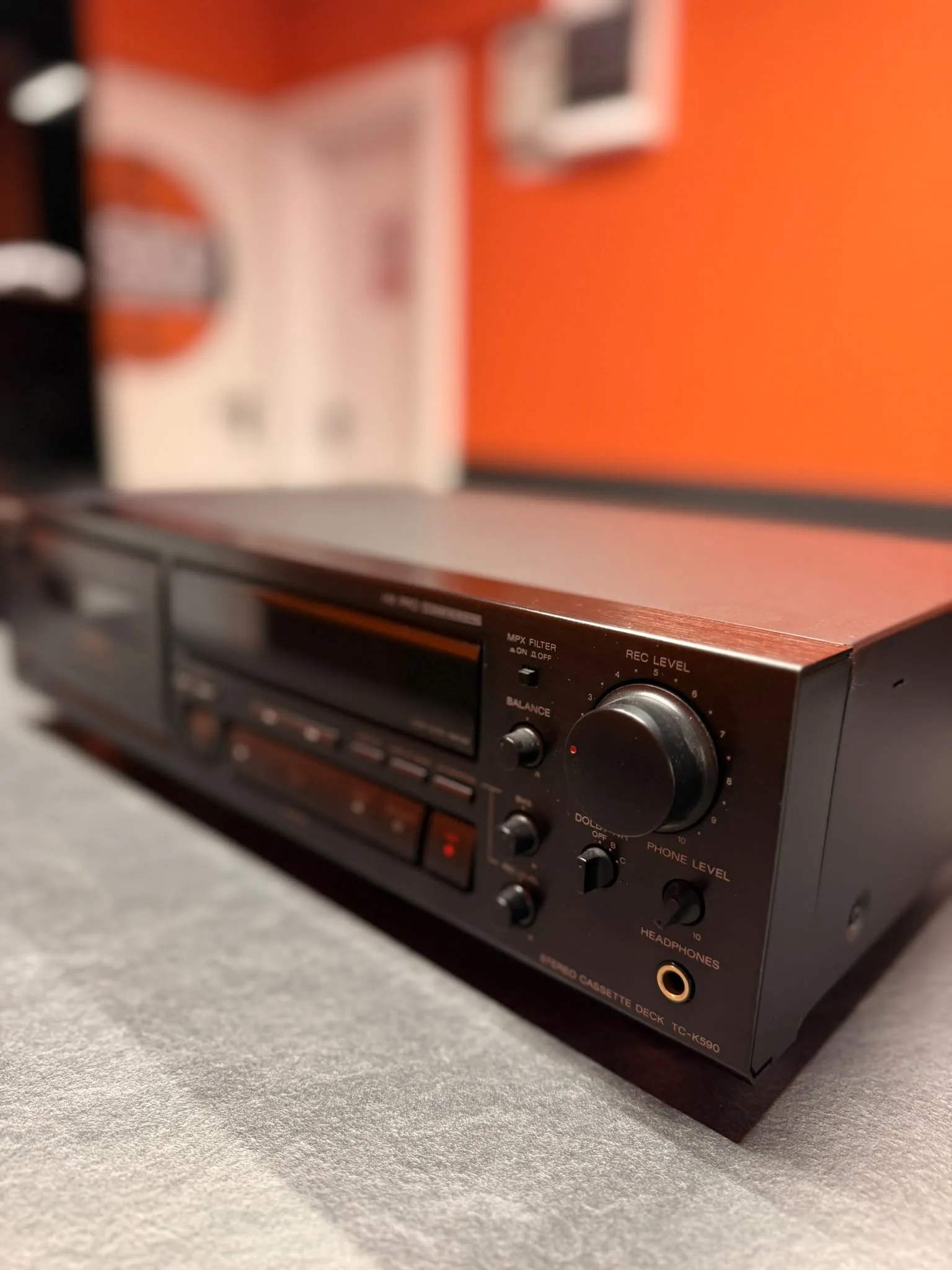 Sony TC-K590 Deck Stereo, 3 Capete, Dolby B/C, HX Pro, Metal Tape - imagine 3