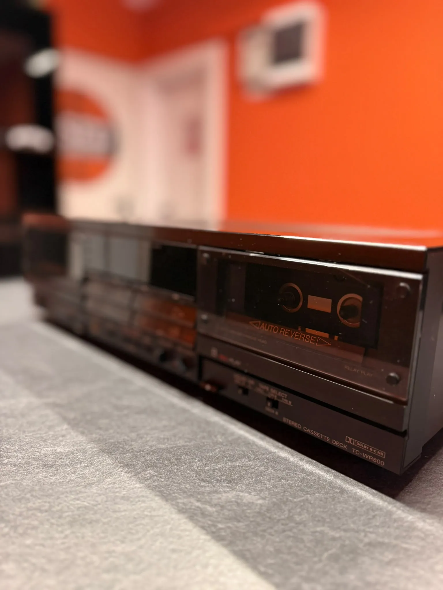 Sony TC-WR800 Dual Deck Stereo, Auto Reverse, Dolby B/C, High Speed Dubbing, Metal Tape - imagine 3