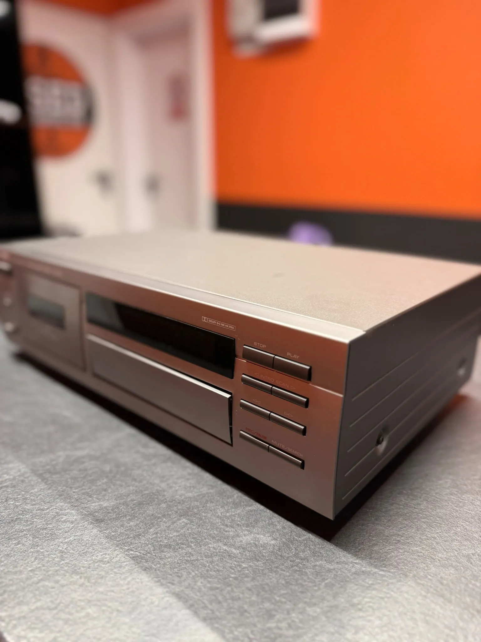 Yamaha KX-480 Natural Sound Deck Stereo, Dolby B/C, HX Pro, Auto Tape Tuning, Play Trim - imagine 3