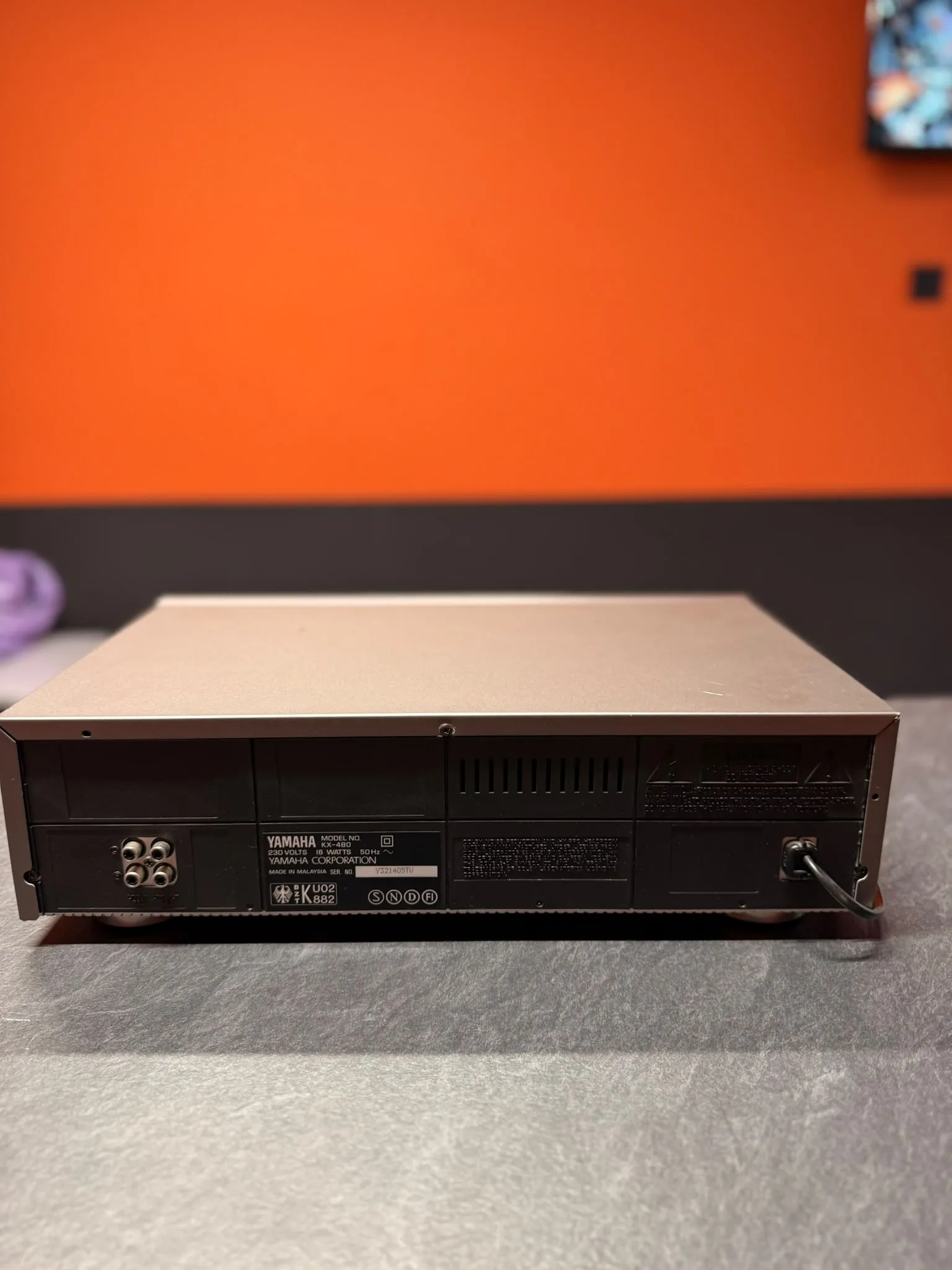 Yamaha KX-480 Natural Sound Deck Stereo, Dolby B/C, HX Pro, Auto Tape Tuning, Play Trim - imagine 4