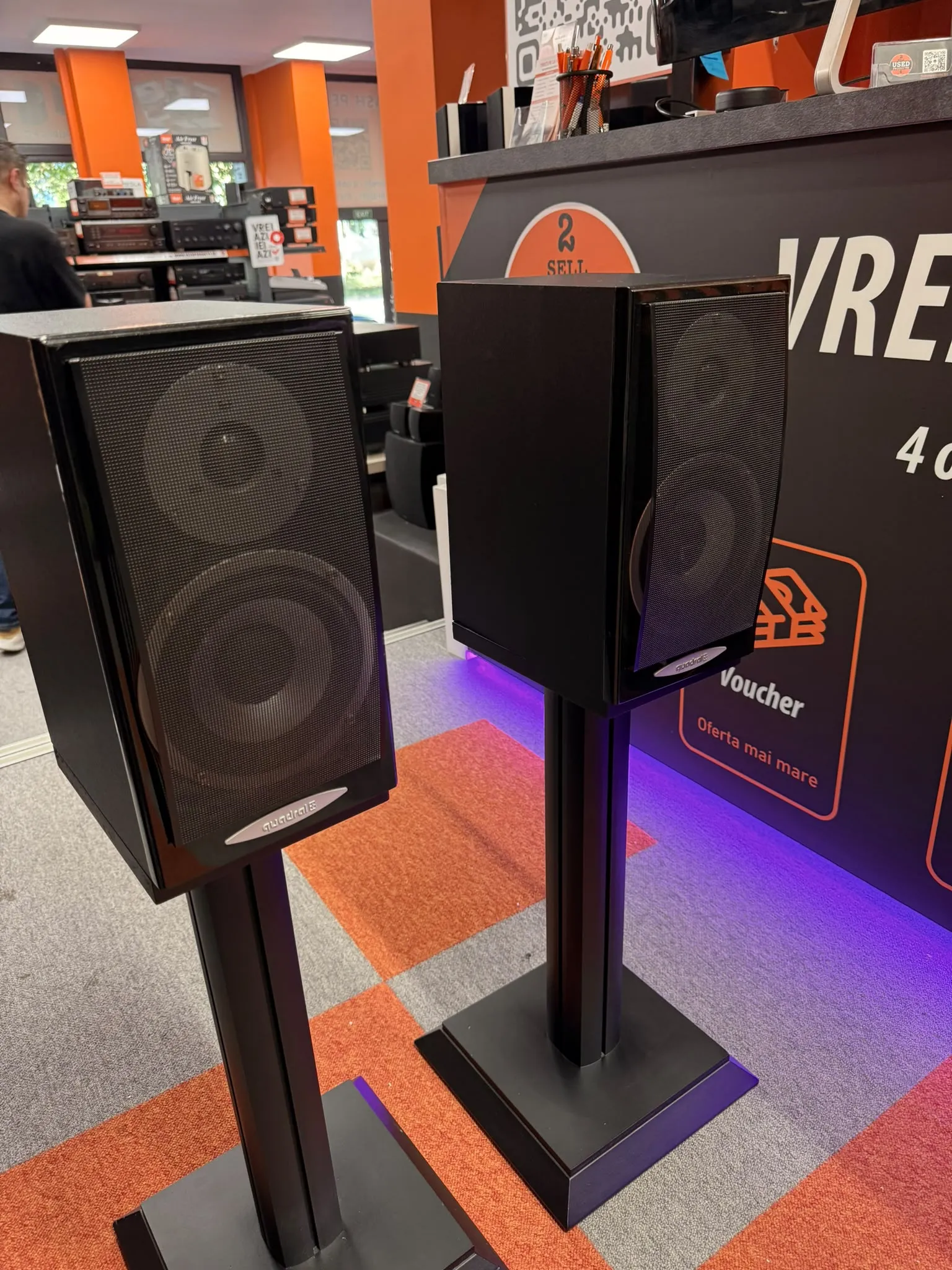 Quadral Argentum 02.1 Boxe Hi-Fi Bookshelf, 2 Cai, Bass Reflex, 60W RMS / 90W, 4-8 Ohm, cu Standuri - imagine 2