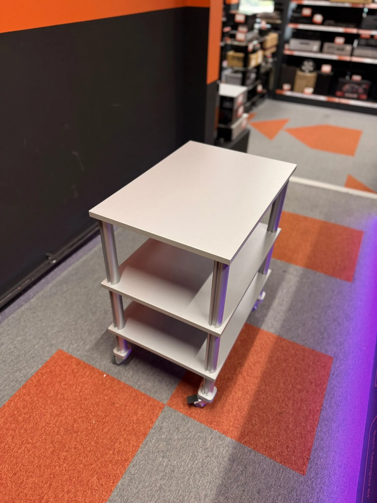 Rack Hi-Fi Audio cu 3 Polite, Finisaj Argintiu - imagine 5