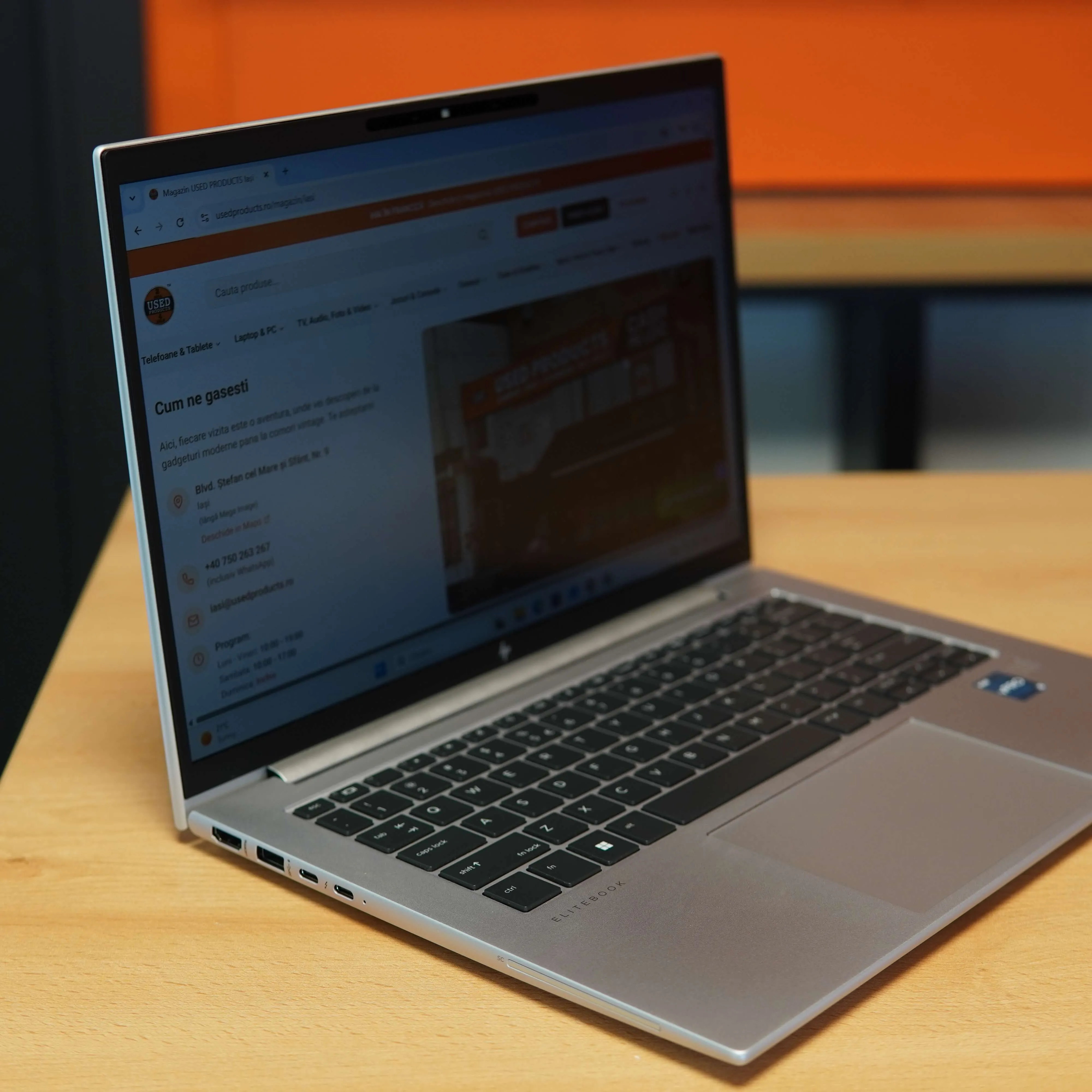 Laptop HP Elitebook 840 G9, i5-1245u, 16 GB DDR4, 256 GB SSD, USB, HDMI, JACK 3.5MM, TYPE-C, Gri - imagine 3