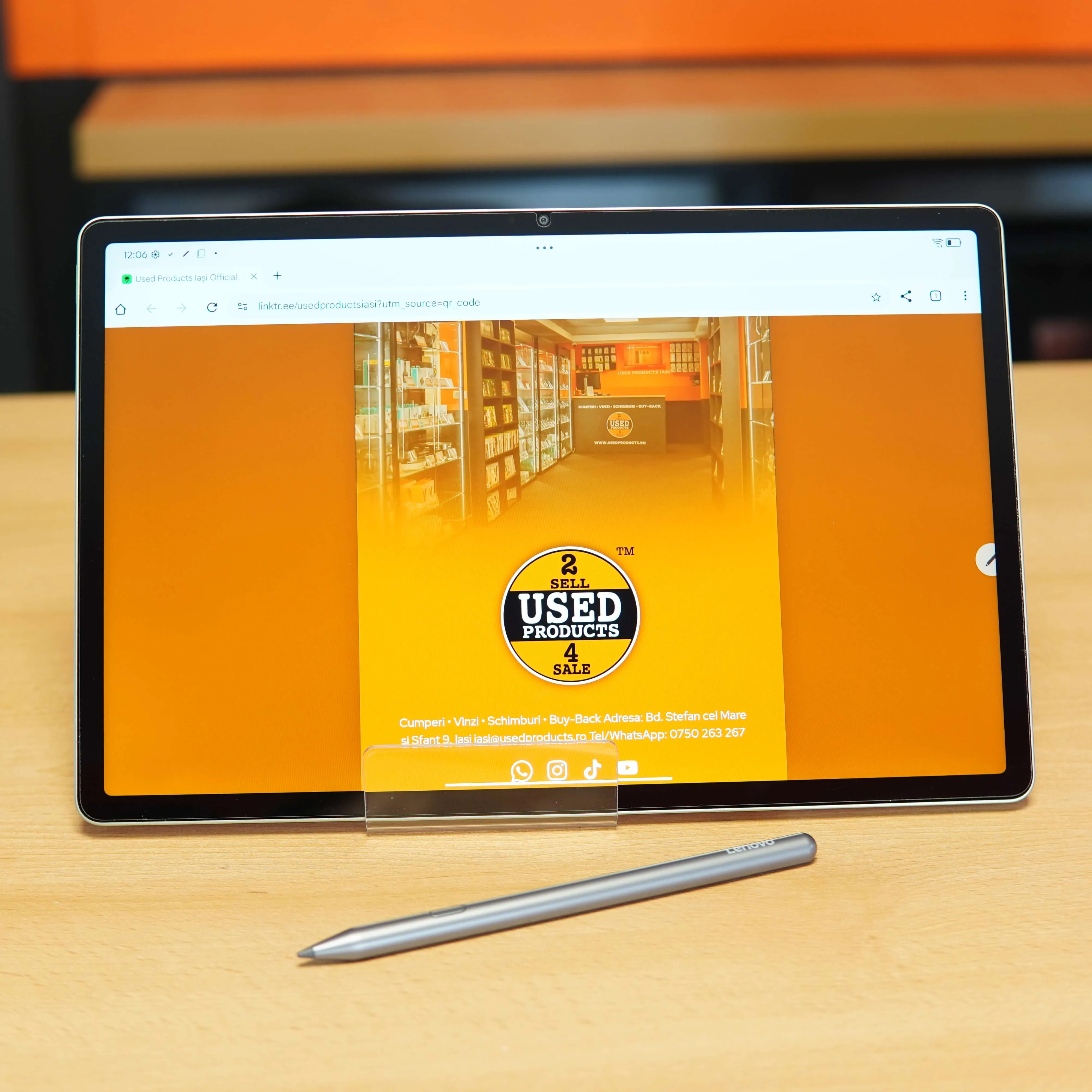 Tableta Lenovo Idea Tab Pro 12.7", 128GB, 8GB RAM, Wi-Fi, Luna Grey + Lenovo Tab Pen Plus - imagine 3