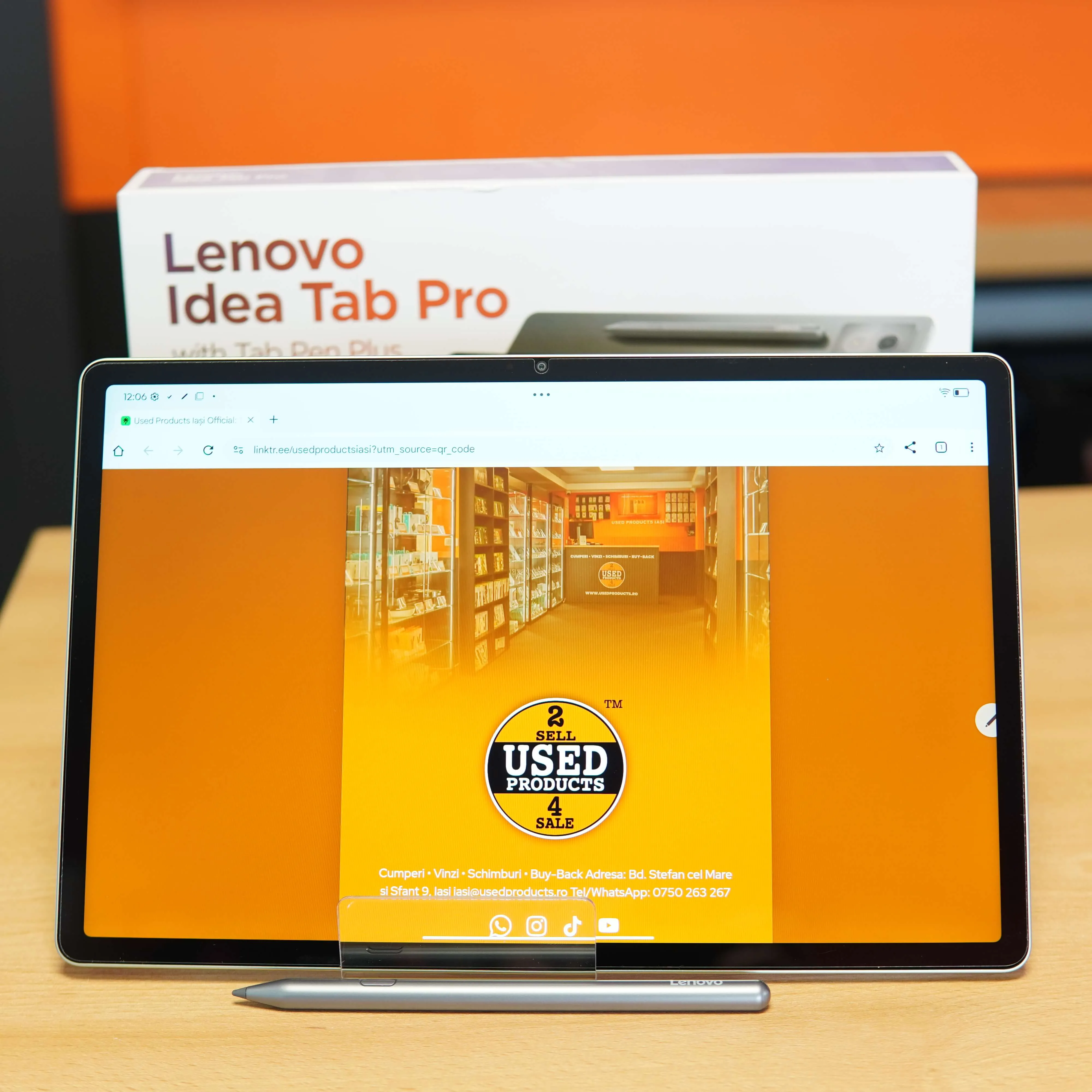 Tableta Lenovo Idea Tab Pro 12.7", 128GB, 8GB RAM, Wi-Fi, Luna Grey + Lenovo Tab Pen Plus - imagine 2