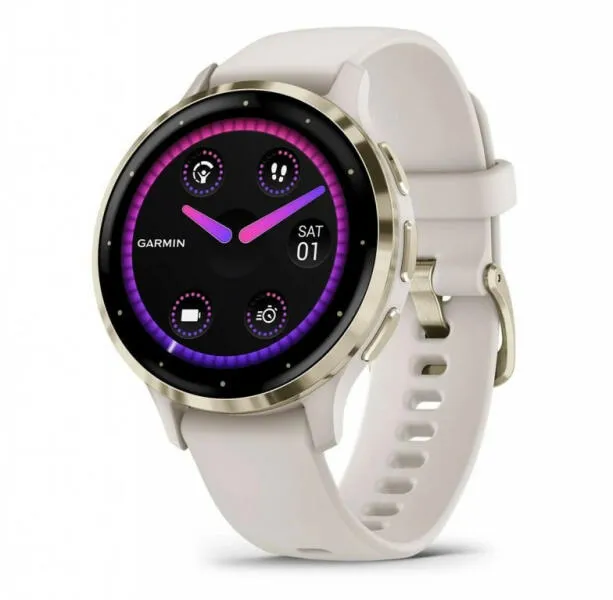 Smartwatch Garmin Vivoactive 4s 40mm, GPS, WiFi, Sport, Bej - imagine 8