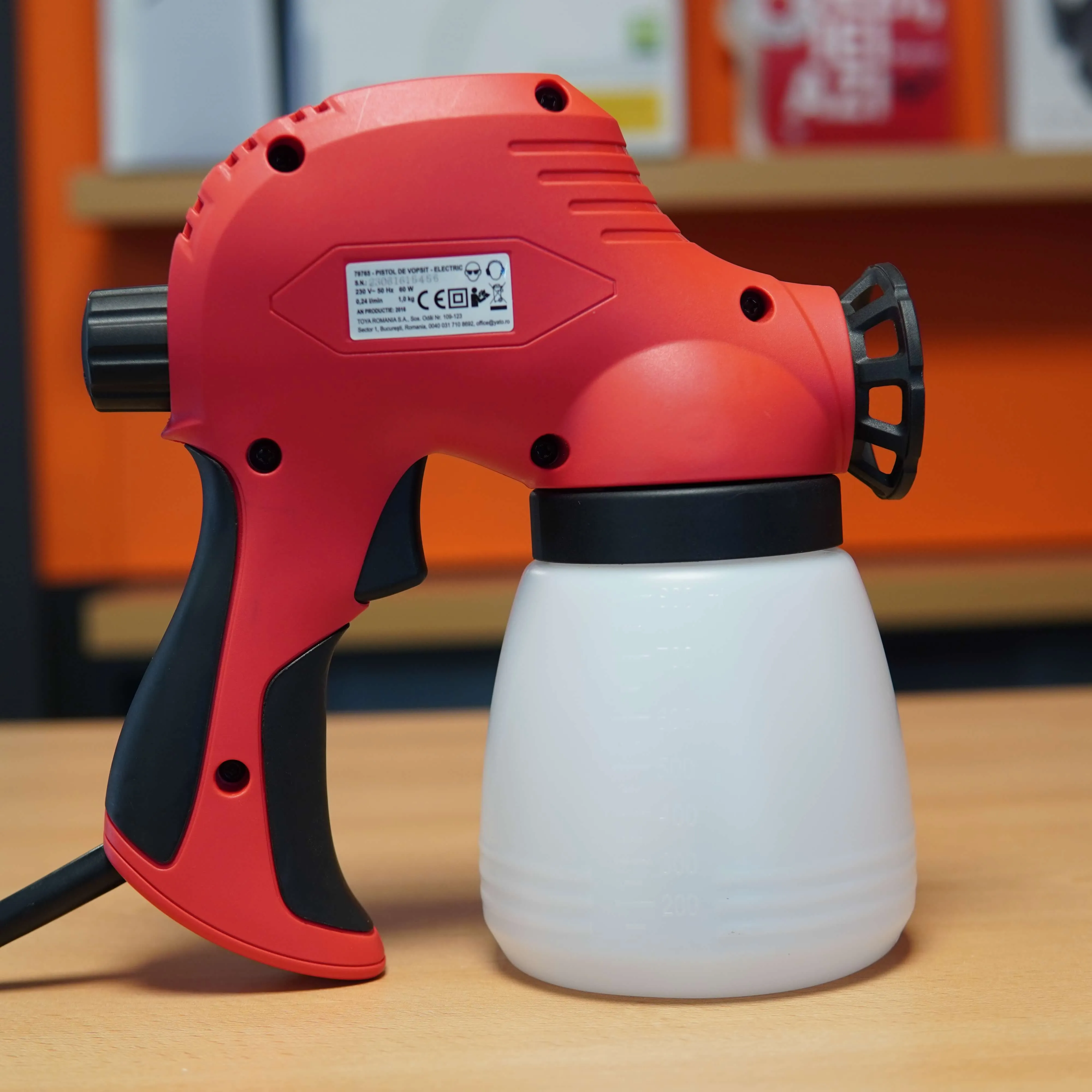 Pistol de vopsit Paint Plus 60W, Rosu - imagine 4