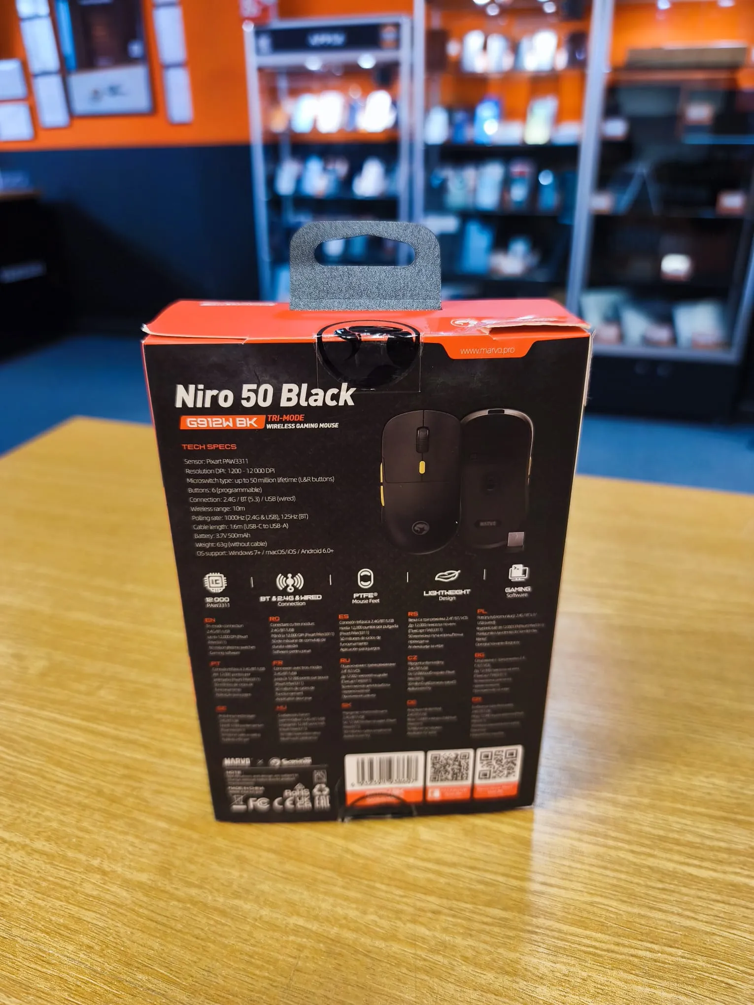 Mouse Marvo G 912W BK - imagine 2