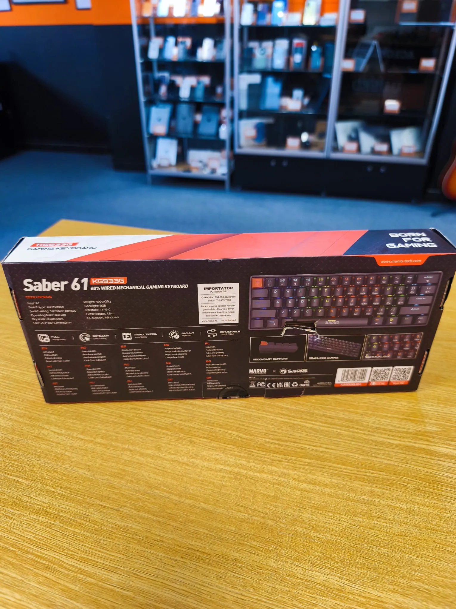 Tastatura Mecanica Saber 61 KG933G - imagine 2