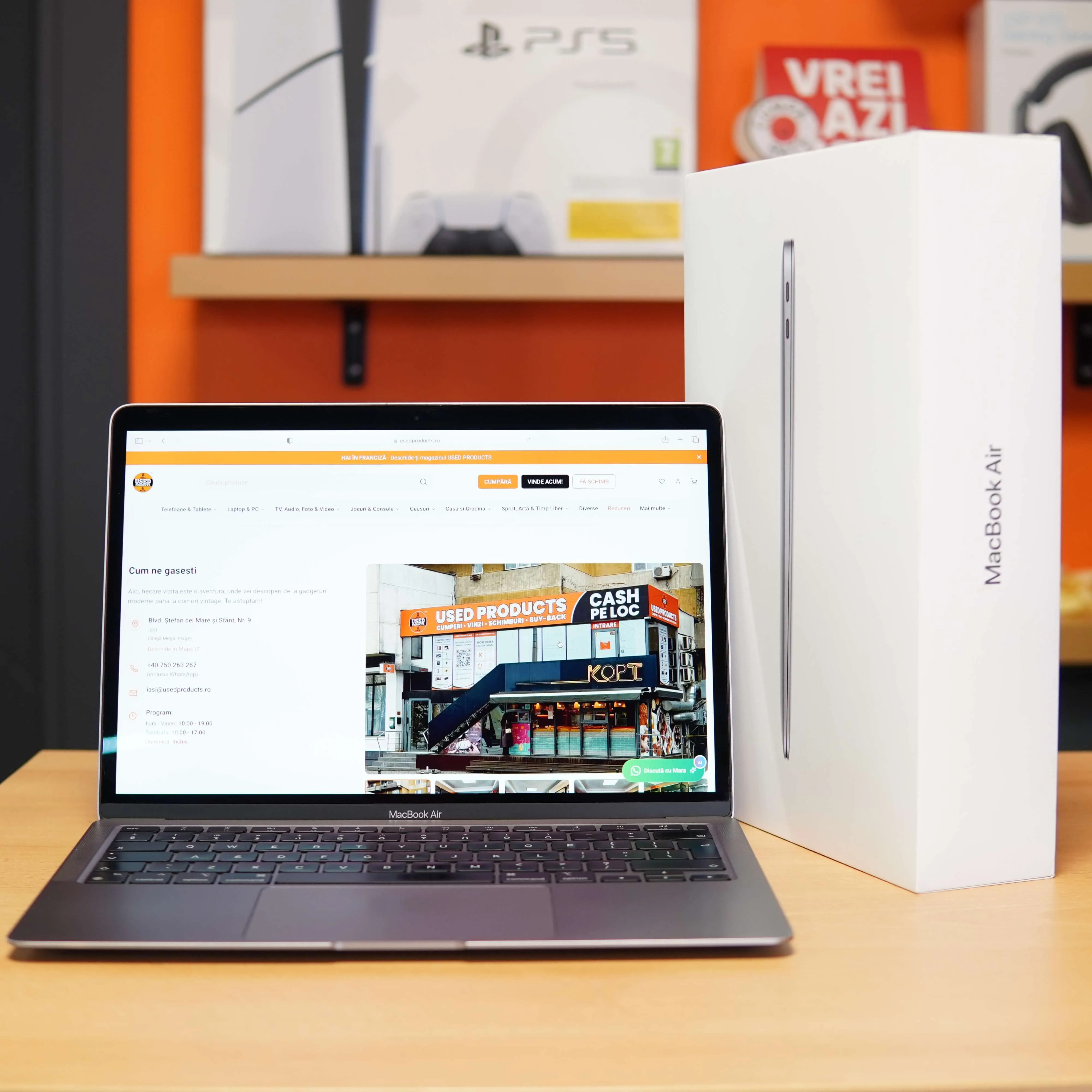 Apple Macbook Air 2020 13'' M1, 8 GB, 256 GB SSD, Gri - imagine 2