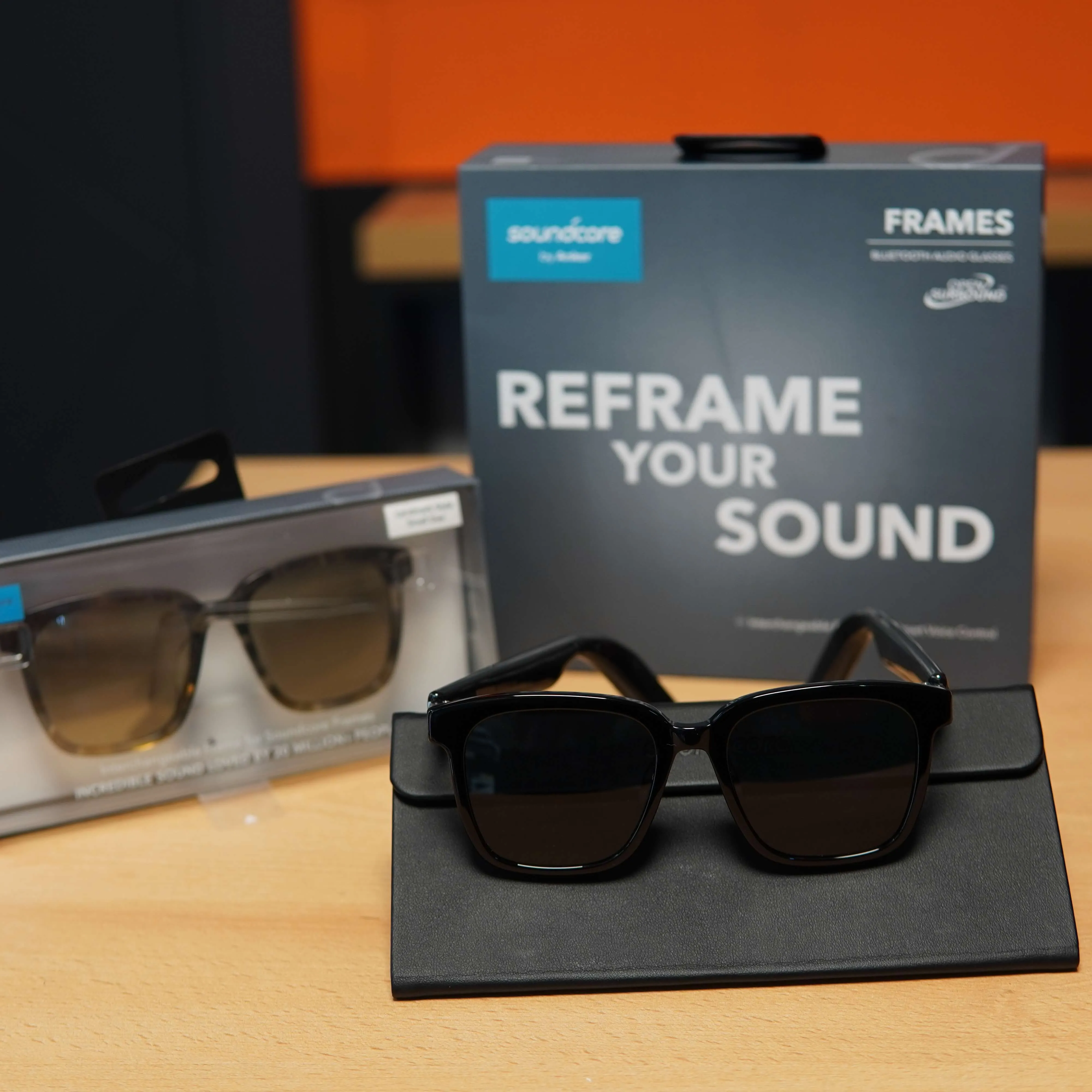 Ochelari Audio Soundcore Frames, Bluetooth, Microfon, Negru - imagine 2