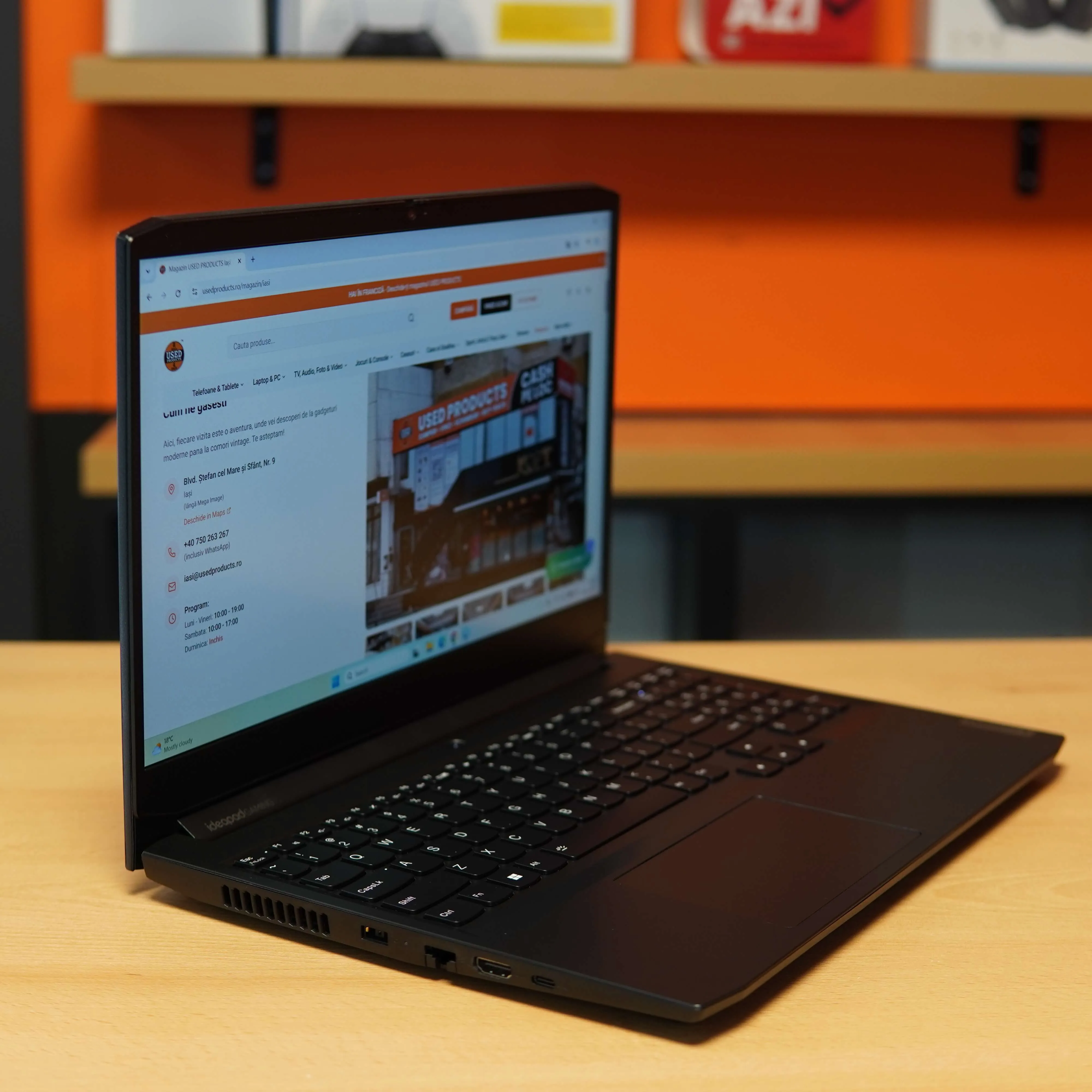 Laptop Gaming Lenovo IdeaPad Gaming 3 15ACH6, AMD Ryzen 5 5500h, 16 GB DDR4, 512 GB SSD, RTX 2050 4 GB, Negru - imagine 4